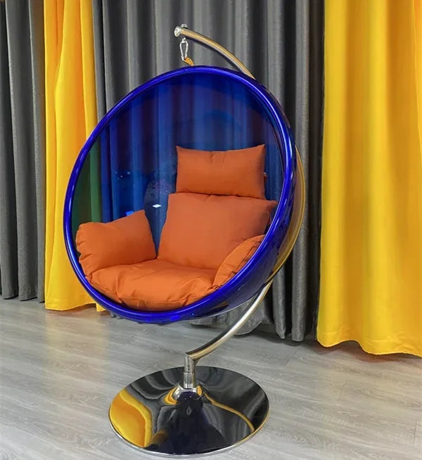 MMOOKA Bubble Chair Transparent Glider Single Cradle Chairs Indoor Balcony Lazy Hanging Basket Swing Rocking Chair Outdoor Egg Chairs