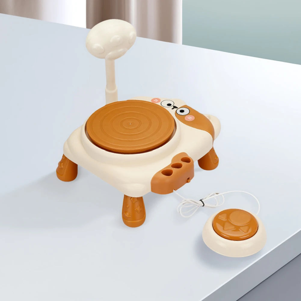 MMOOKA MMOOKA Kids Pottery Wheel Kit Electric Clay Wheel USB Powered Pottery Painting Art Kit Interactive Pottery Art Turntable for Boys GirlsMMOOKA.COM