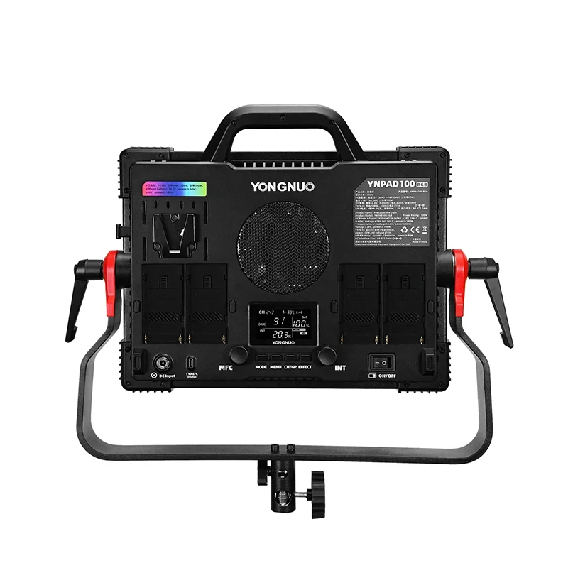 MMOOKA YONGNUO YNPAD/100 RGB Studio Video LED Panel Light with Full Color Reaches 100W for YouTube Tikok Photography Lighting