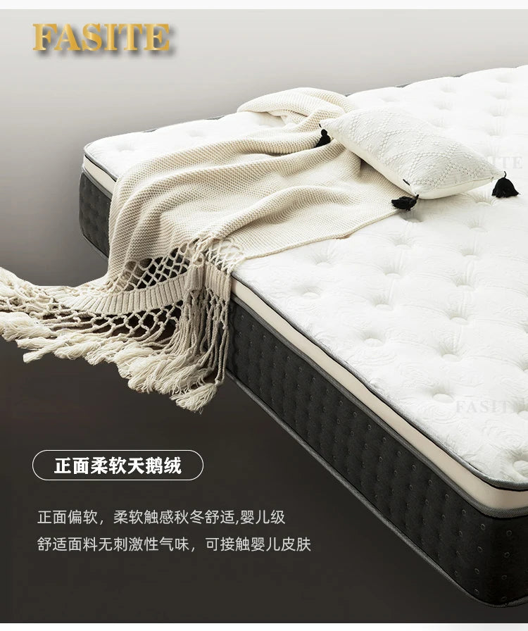 Natural Latex Coconut Brown Soft and Hard Dual Use 1.8m Simmons Independent Spring Mattress