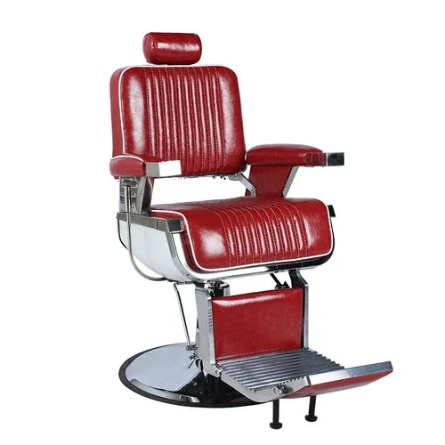 MMOOKA High-end Retro Men's Oil Head Barber Chair Can Be Put Down and Shaving Special Cutting Lifting Hair Equipment Furniture
