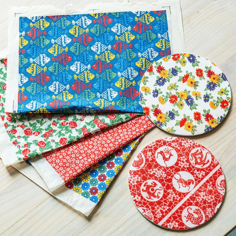MMOOKA MMOOKA 1PC Pottery Ceramic Clay Transfer Paper Underglaze Flower Paper High Temperature Jingdezhen Traditional Decal Coloring ToolMMOOKA.COM