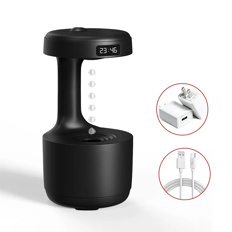 MMOOKA 2025 Latest Household Anti Gravity air Humidifier Ultrasonic Quiet Atmosphere Light Aromatherapy Machine Humidifier Dropshipping