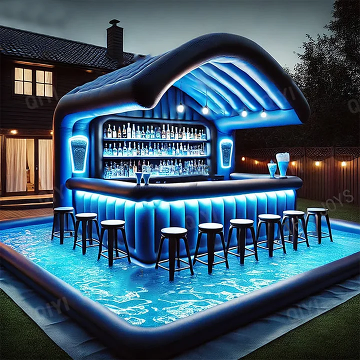 ANTNX Inflatable Pub New Design Water Swimming Pool Blow up Pool Bar for Party ANTNX.COM