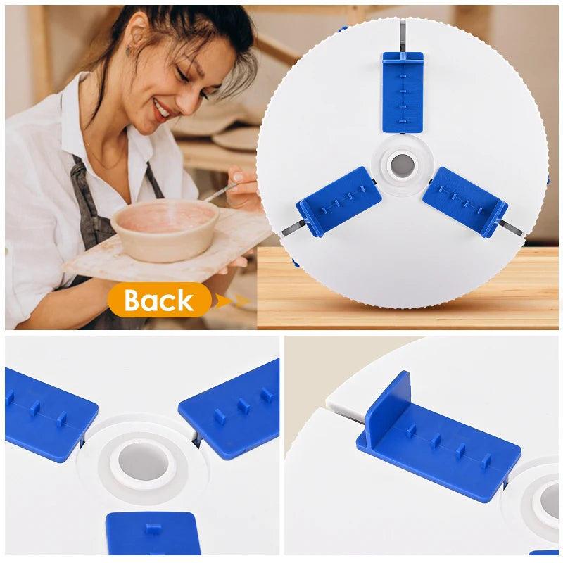 MMOOKA MMOOKA Pottery Wheel Clip Tool Pottery Machine Clamp And Ceramic Art Repair Tool Pottery Teaching Turntable Clamp For Ceramic BeginnersMMOOKA.COM