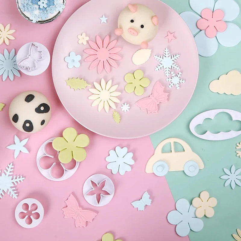 MMOOKA MMOOKA 3/4Pcs Ceramic Cutting Mold Clay Polymer Pottery Sculpture Cutter Heart Star Shaped DIY Geometric Snow Figure Modeling ToolMMOOKA.COM