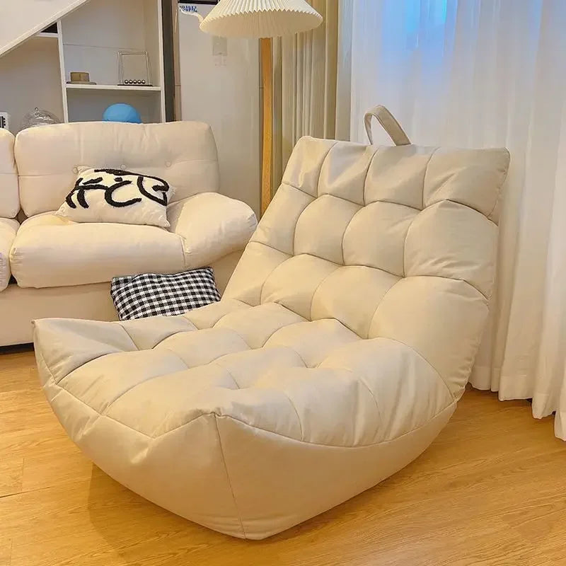 MMOOKA Lazy Sofa Bedroom Balcony Bay Window Tatami Caterpillar Bean Bag Sofa Chair Foldable Floor Adjustable Lounge Sofa