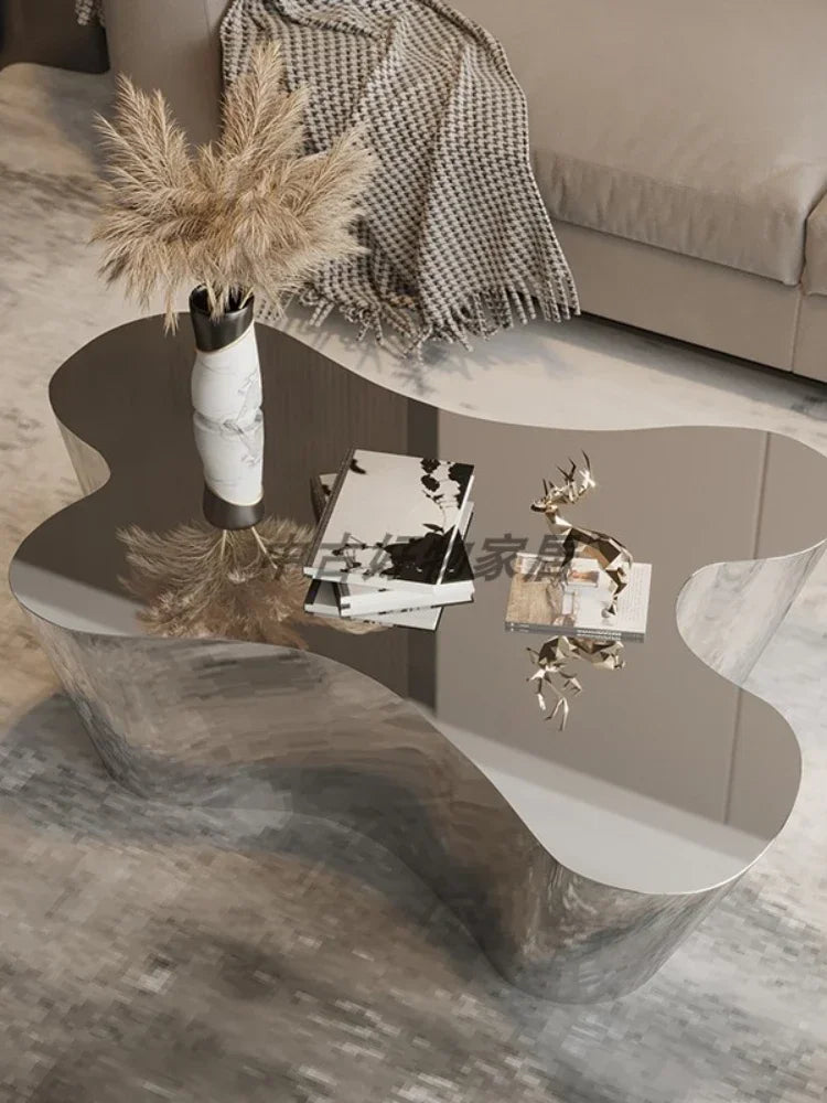 MMOOKA Modern Meta Coffee Tables Luxury Minimalist Minimalist Space Saving Coffee Tables Entryway Storage Table Basse Home Furniture