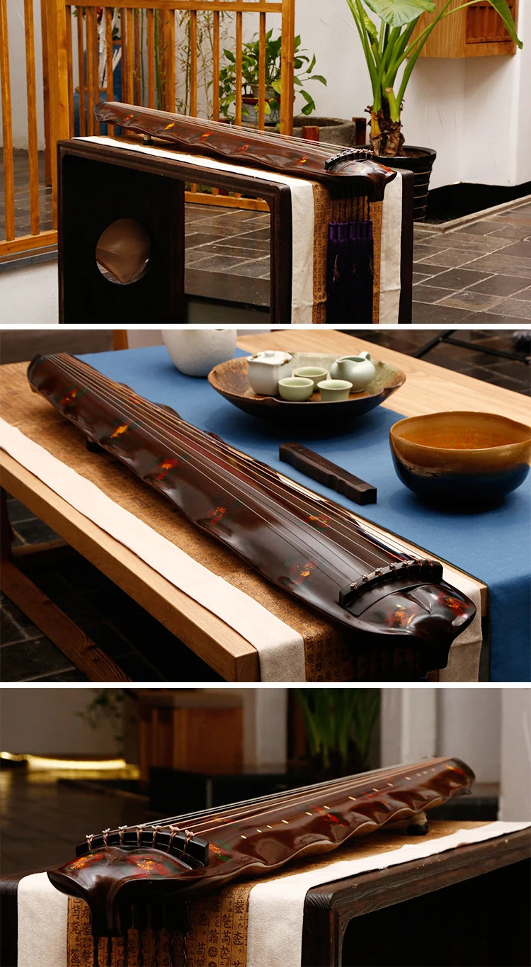 Guqin ancient Pure Handmade Old Fir Professional performance Chinese zither 7 strings lyre instrumentos musicales profesional