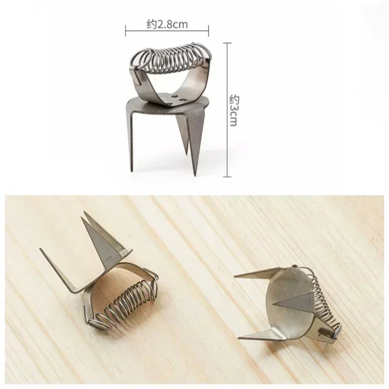 MMOOKA Pottery Glaze Tools Fingertip Dip Glaze Clip DIY Stainless Steel Glaze Clip Tea Cup Small Ceramic Coloring and Glazing ToolMMOOKA.COM
