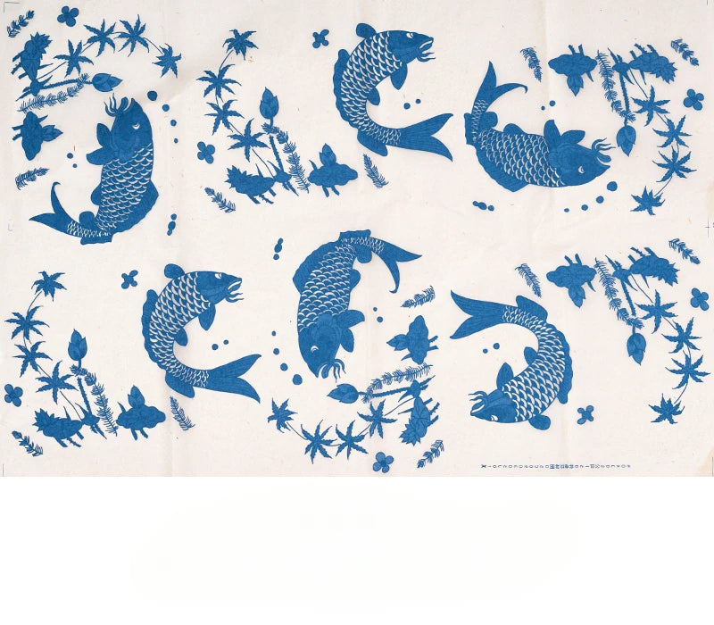 MMOOKA MMOOKA 1PC Pottery Ceramic Clay Transfer Paper Underglaze Flower Paper High Temperature Jingdezhen Traditional Decal Coloring ToolMMOOKA.COM