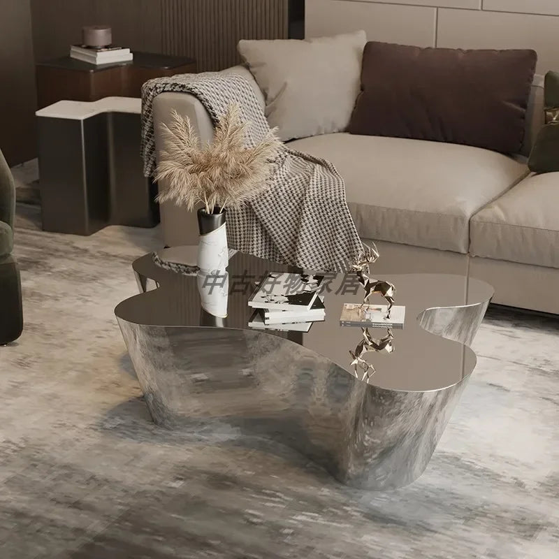 MMOOKA Modern Meta Coffee Tables Luxury Minimalist Minimalist Space Saving Coffee Tables Entryway Storage Table Basse Home Furniture