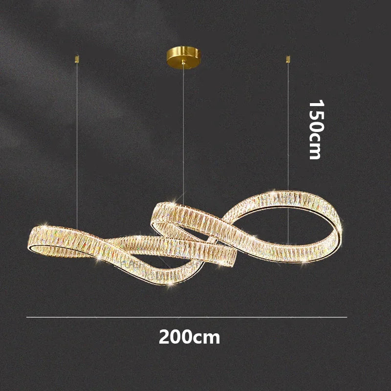 home decorationPendant lights, luxury crystal living room chandelier, dining room Pendant lamp, ceiling light, indoor lighting