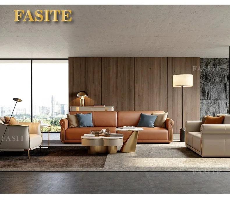 2023 new slate coffee table combination living room household small apartment modern simple marble