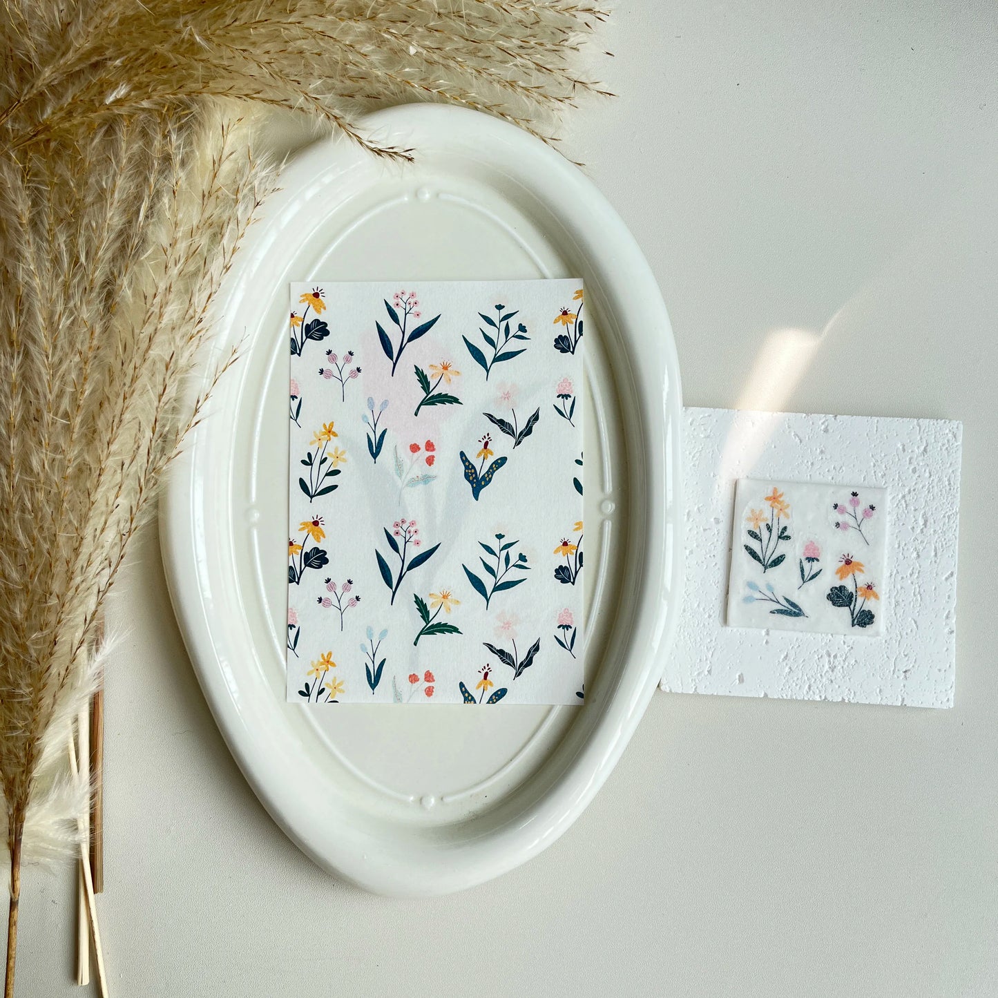 MMOOKA MMOOKA Polymer Clay Watercolor Transfer Paper Engraving Printing Modeling Decorative Paper Handmade Ceramic Craft Pottery Making ToolsMMOOKA.COM