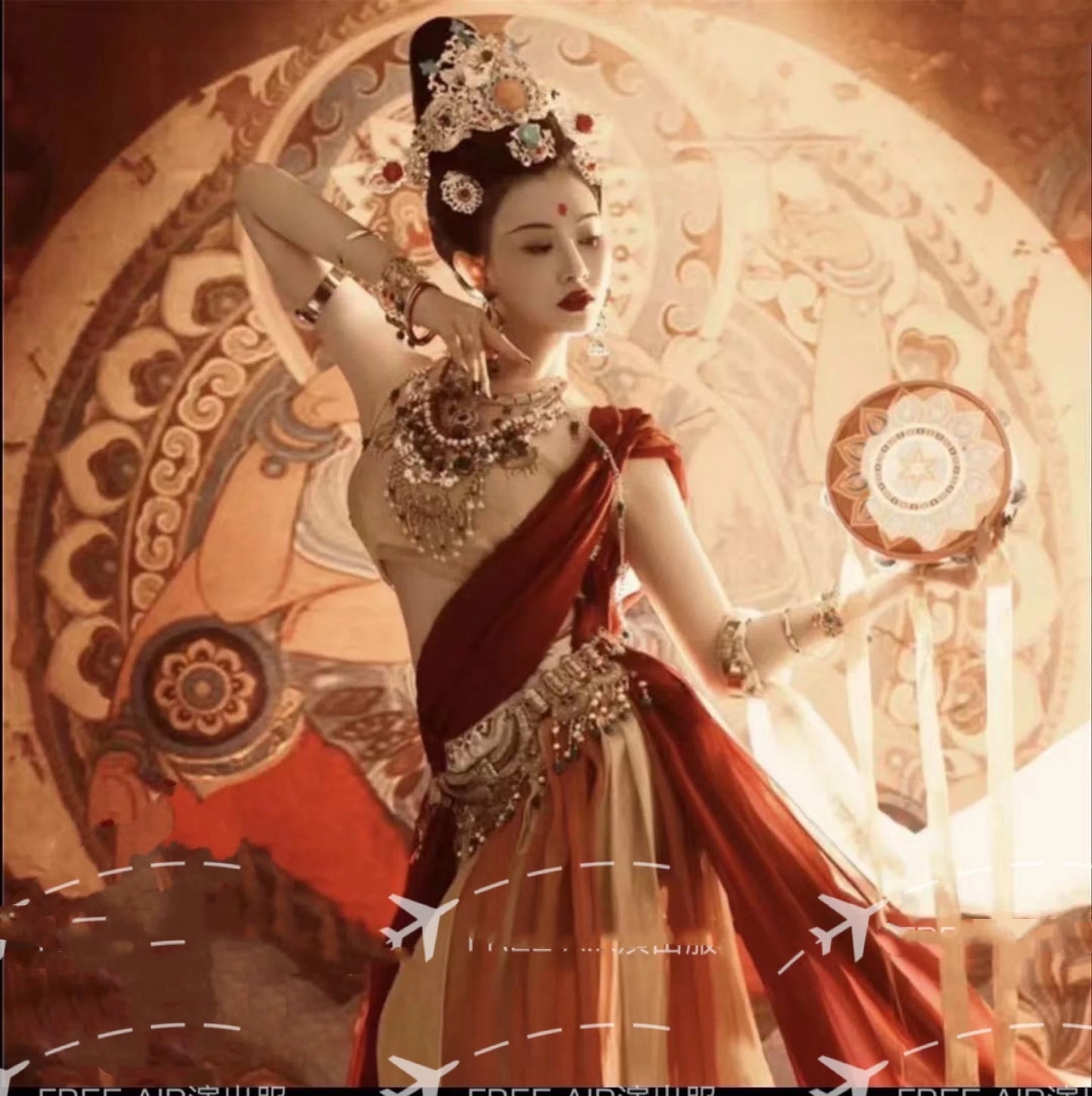 Dunhuang Feitian Series Theme GOGO Dance Team DS Atmosphere Interactive Performance Clothing