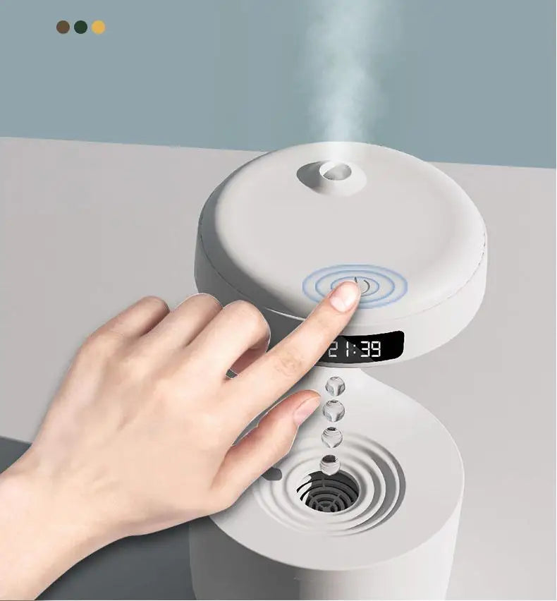 MMOOKA 2025 Latest Household Anti Gravity air Humidifier Ultrasonic Quiet Atmosphere Light Aromatherapy Machine Humidifier Dropshipping