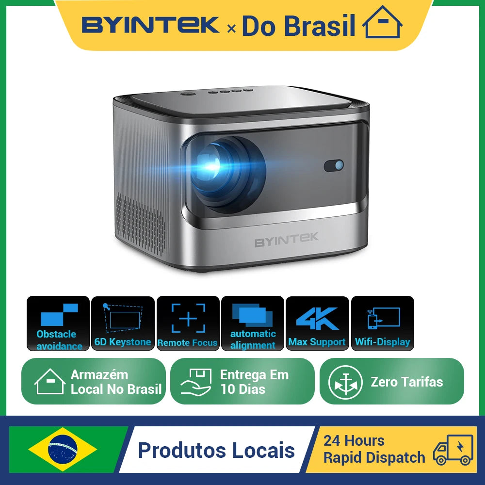 ANTNX BYINTEK X25 Full HD Projector 1080P 4K Video 900Ansi Auto Focus WiFi Smart Android 9.0 LCD LED Video Home Theater Projectors ANTNX.COM