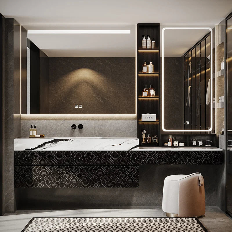 ANTNX Light Luxury Solid Wood Bathroom Cabinet Partitions Accessories Closet Cupboard Space Saver Gadgets Modern Gabinete Furniture ANTNX.COM