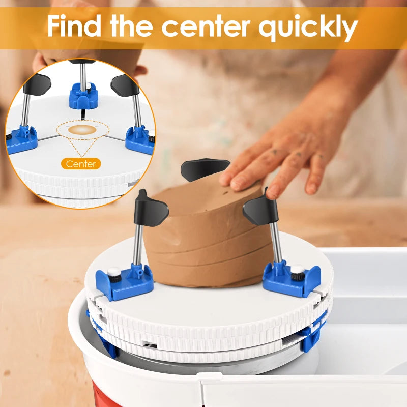 MMOOKA MMOOKA Pottery Wheel Clip Tool Pottery Machine Clamp And Ceramic Art Repair Tool Pottery Teaching Turntable Clamp For Ceramic BeginnersMMOOKA.COM