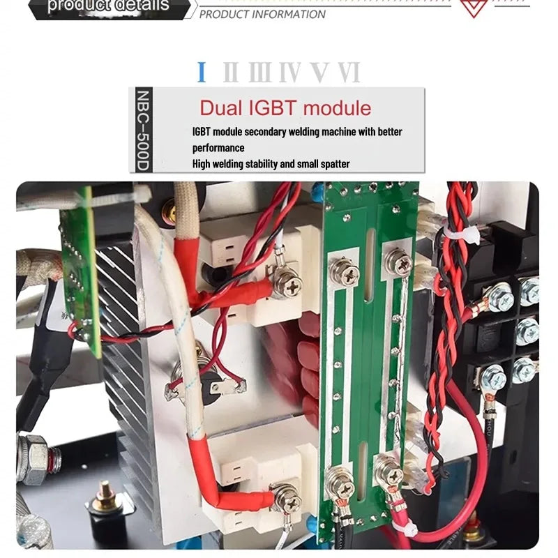 Semi-automatic Gas Shielded Welding Machine Industrial Secondary Welding NBC350D 500D Carbon Dioxide Welding equipment Household