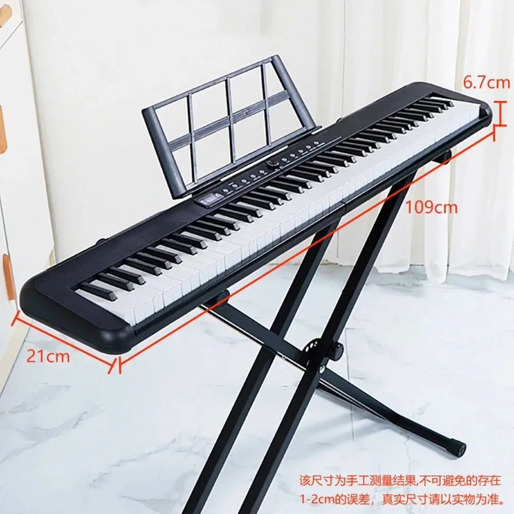 Sensitivity 88 Keys Portable Digital Piano Multifunctional Electronic Keyboard Piano for Student Musical Instrument Beginner