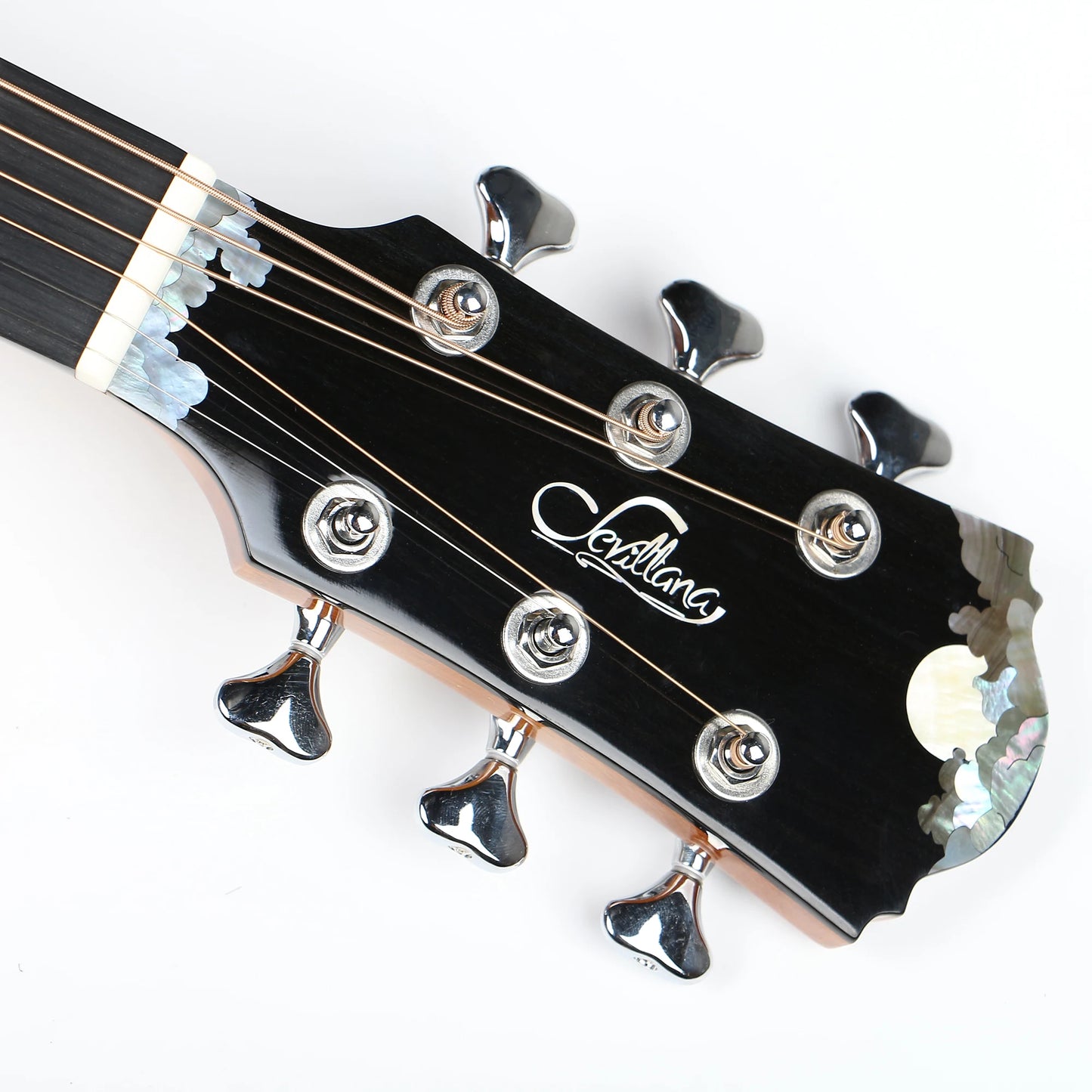 Sevillana 41 inch Stringed Instruments Parts Luxury handmade all solid mahogany acoustic guitar electric