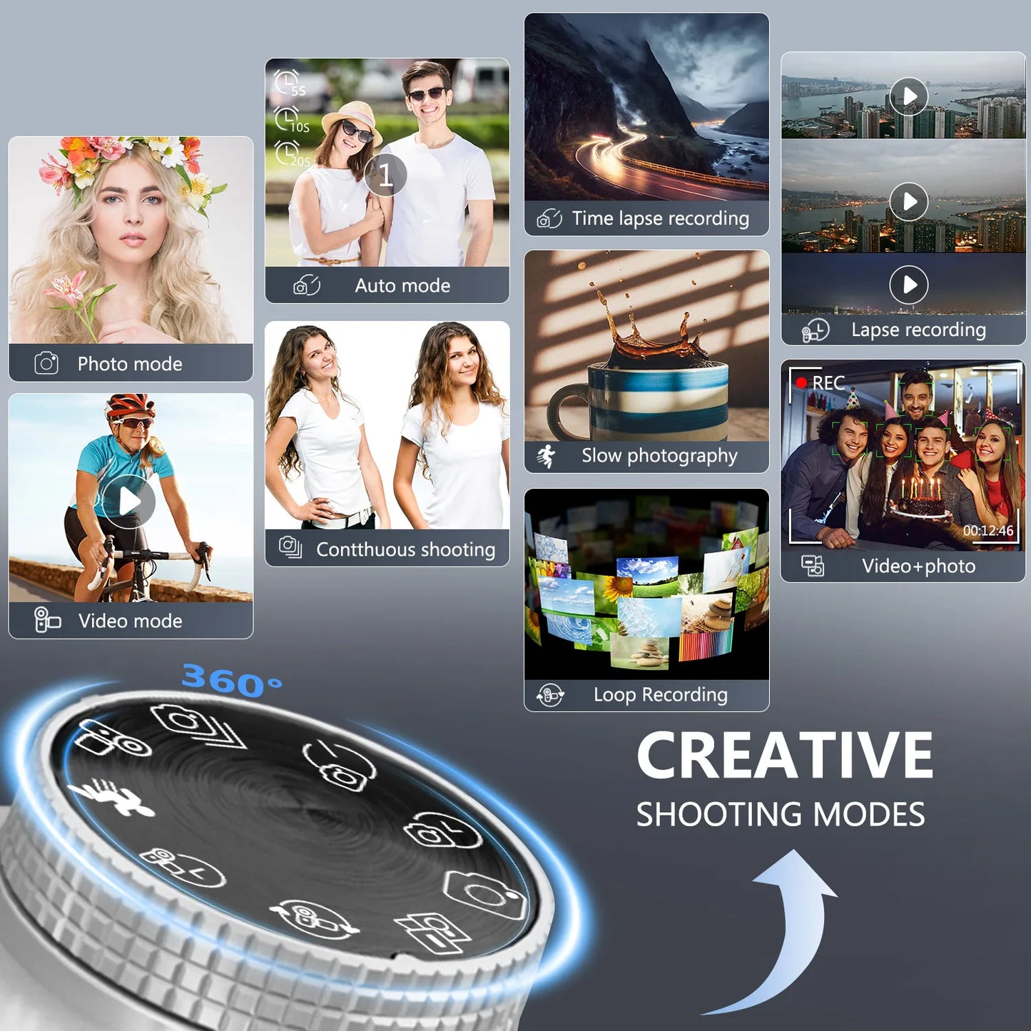 MMOOKA 6K Digital Camera for Photography and Video Autofocus Anti-Shake 84MP YouTube Vlogging Camera 3'' 180° Flip Screen with Flash