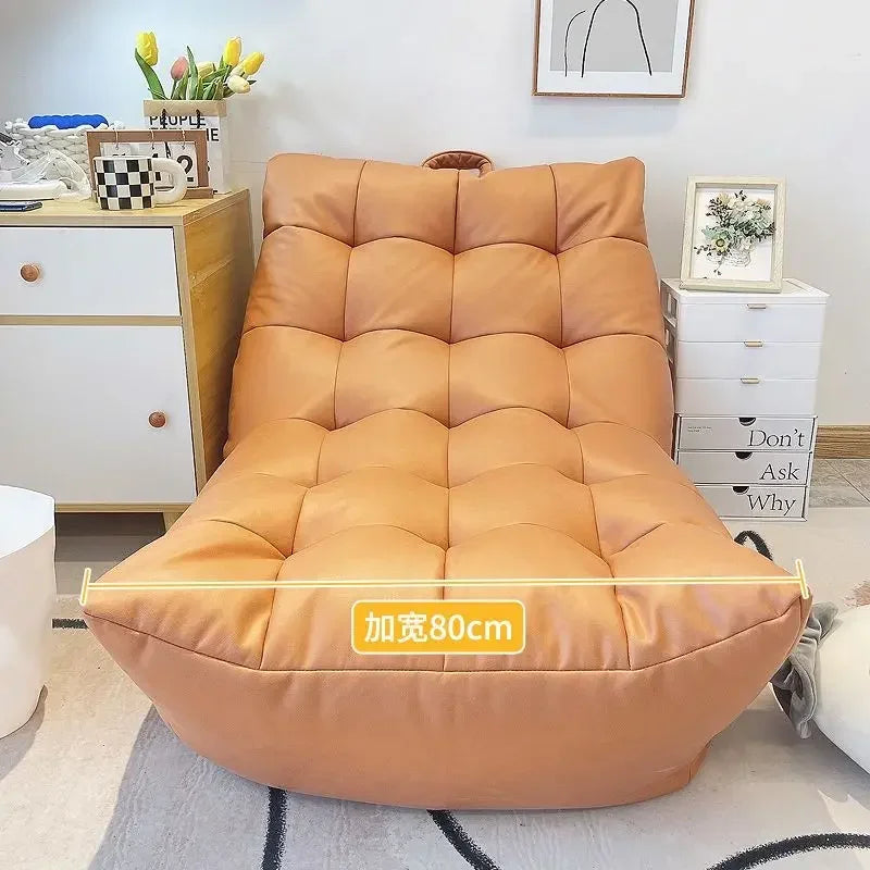 MMOOKA Lazy Sofa Bedroom Balcony Bay Window Tatami Caterpillar Bean Bag Sofa Chair Foldable Floor Adjustable Lounge Sofa