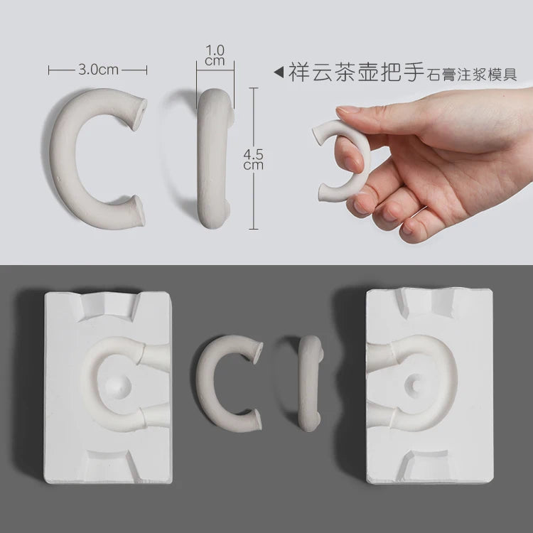 Pottery Clay Ceramic Coffee Cups, Handle Shaper Tools, Plaster Gypsum Mold Moulds, Handmade Craft Supplies, Different Kinds