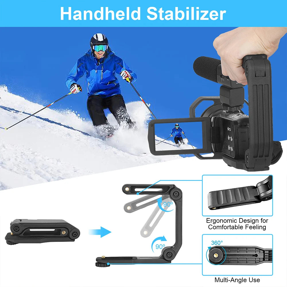 MMOOKA 2025 Video Camera YouTube for Tiktok Vlogging IR Night Vision UHD 4K Webcam 56MP 18X Digital Tiktok Camcorder