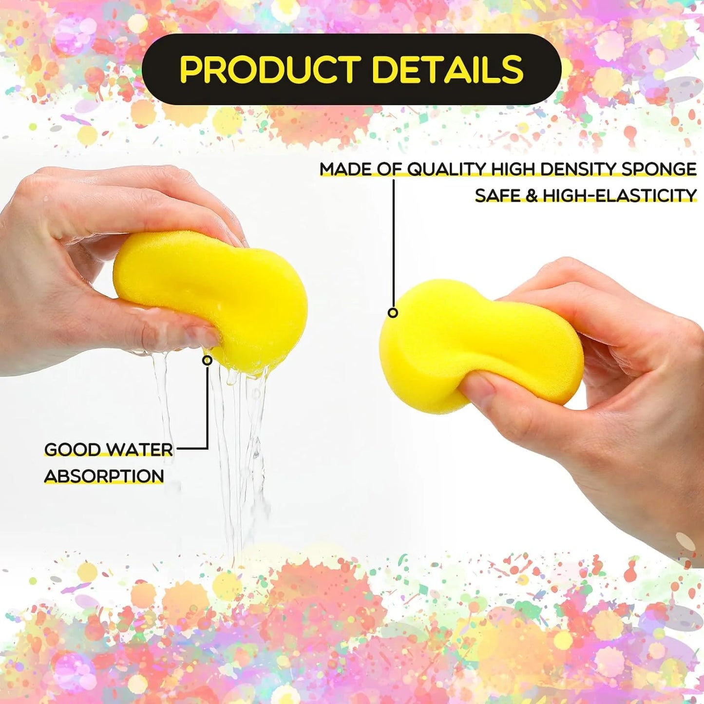 MMOOKA MMOOKA 10/20Pcs/Pack Round Shape Ceramic Sponge Throwing Water Absorbing Foam Pottery Sculpture Clay Foam Cleaning Clays Painting ToolsMMOOKA.COM