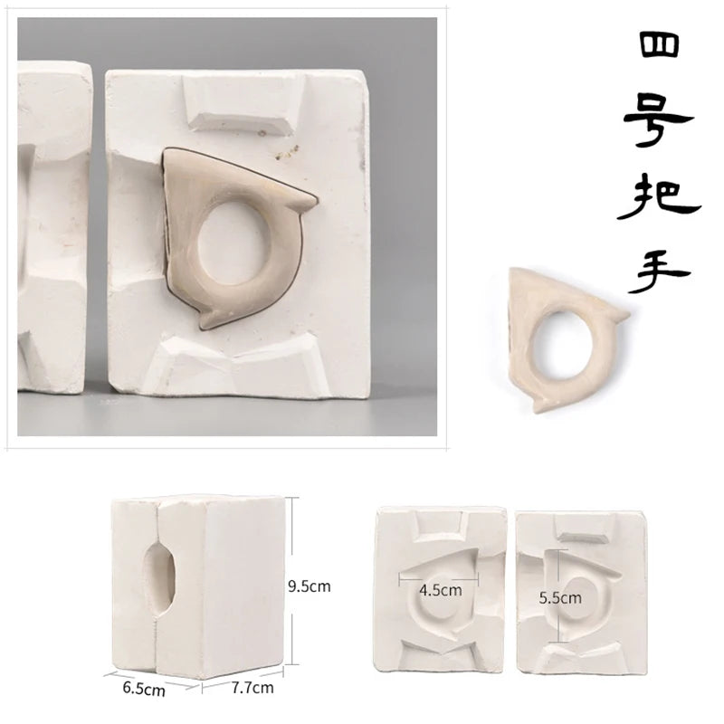 MMOOKA MMOOKA Ceramic Grouting Plaster Mold DIY Pottery Supplies Handmade Teapot/water Cup Handle Contour Sculpture Molding Auxiliary ToolsMMOOKA.COM