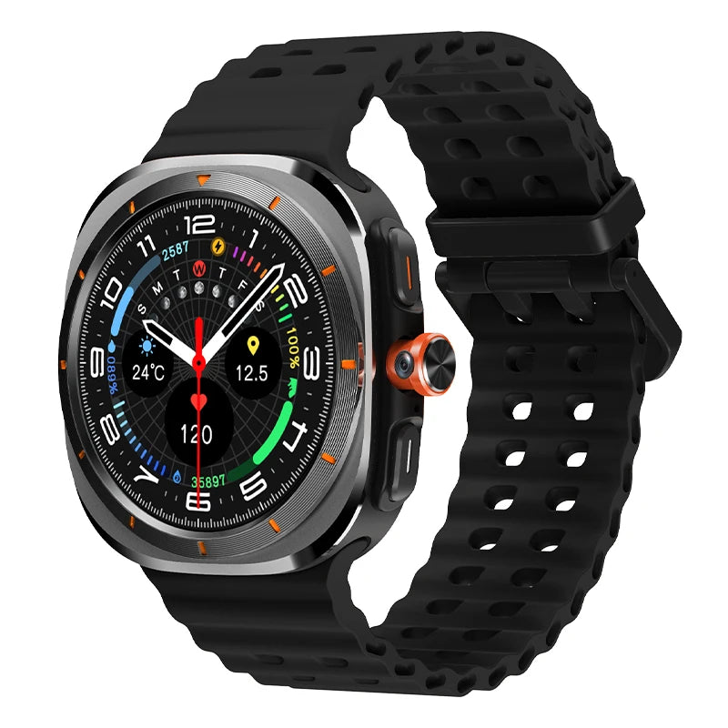 MMOOKA Smart Watch Smartwatch 4G SIM Card 2025 Android Play Store 1.48 Inch AMOLED HW S12 Call TikTok Camera Video Call Ultra GPS WIFI