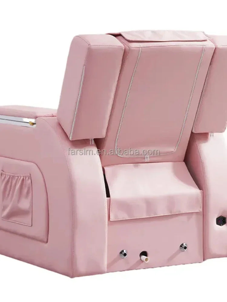 MMOOKA 2023 Professional Luxury Modern Beauty Nail Furniture Reclining Swivel Foot Spa Massage Pedicure Chair