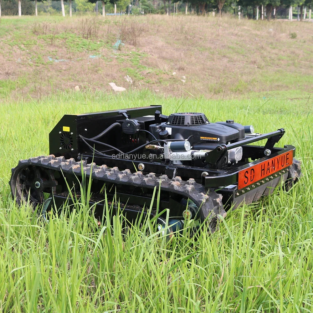 ANTNX Hanyue 600mm Crawler Robot Gasoline Self Propelled Grass Cutter Garden Remote Control Lawn Mower For Sale ANTNX.COM
