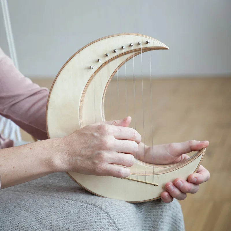 Portable Harp 15-string Lyre Beginner 10-string Lyre Small Harp Unique Art Design Chinese Musical Stringed Instruments