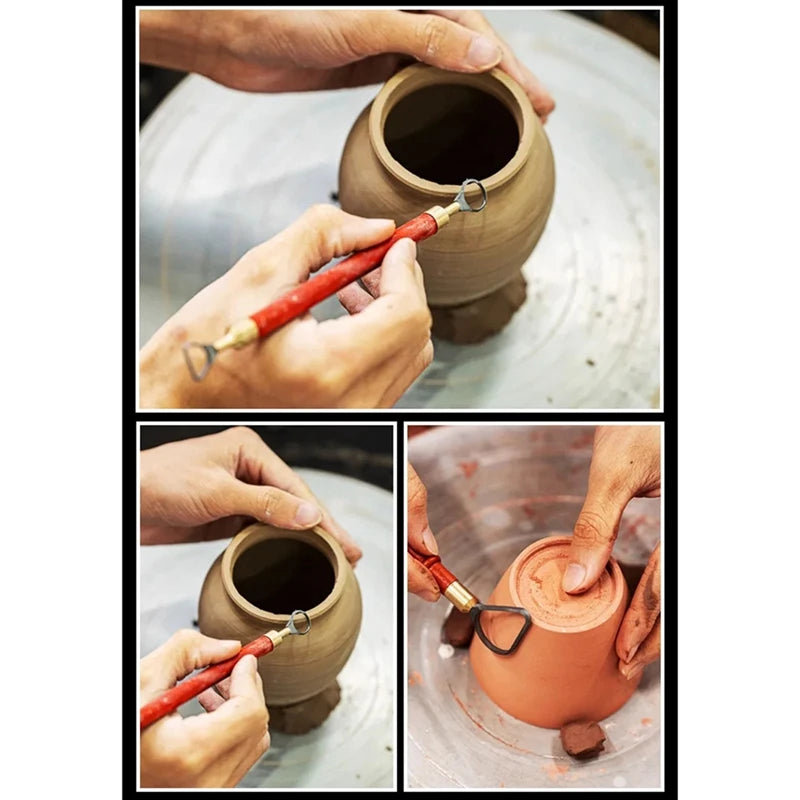 MMOOKA MMOOKA Clay Sculpture Scraper Knife Tungsten Carbide Carved Sludge Shaper Pottery Clay Trimming Big Loop Tools AccessoriesMMOOKA.COM