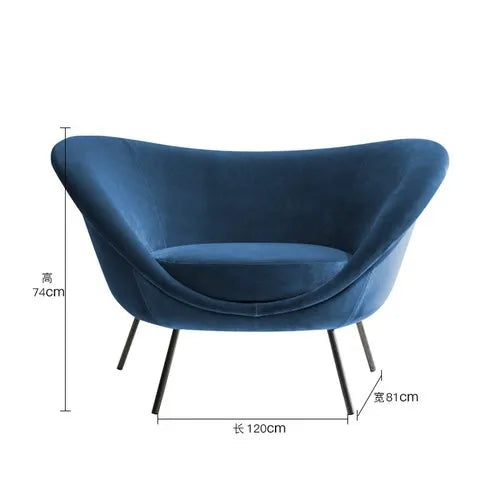 Simple modern luxury living room single creative sofa designer Yuanbao chair
