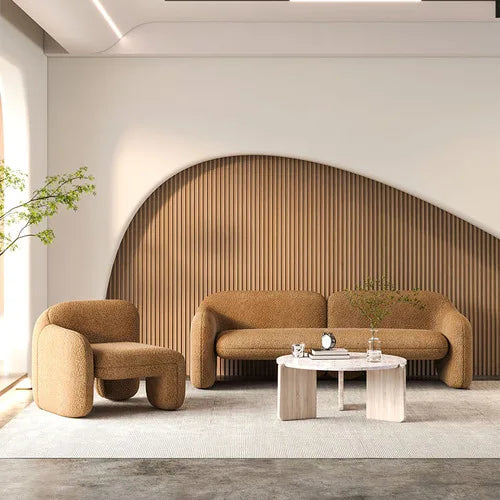 Single person sofa's light luxury, simple design sense, art and creativity of modern balcony leisure area