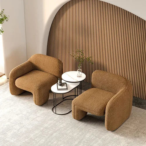 Single person sofa's light luxury, simple design sense, art and creativity of modern balcony leisure area
