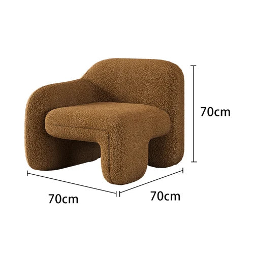 Single person sofa's light luxury, simple design sense, art and creativity of modern balcony leisure area