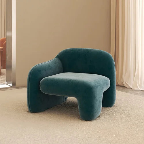 Single person sofa's light luxury, simple design sense, art and creativity of modern balcony leisure area