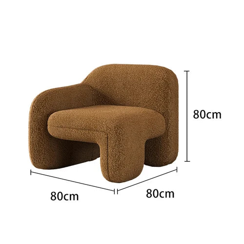 Single person sofa's light luxury, simple design sense, art and creativity of modern balcony leisure area