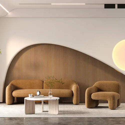 Single person sofa's light luxury, simple design sense, art and creativity of modern balcony leisure area