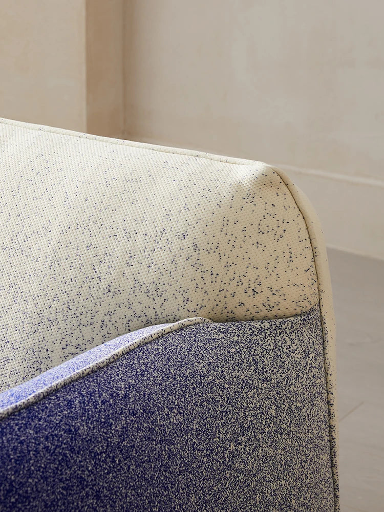 Single sofa chair, blue fat living room, minimalist designer, creative personality, lazy sofa