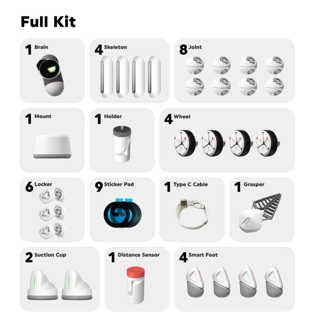 Smart AI Modularity Intelligent Coding Robot Programming Robot Toy Modular Splicing Machine Dog Adult Children High-tech Gift