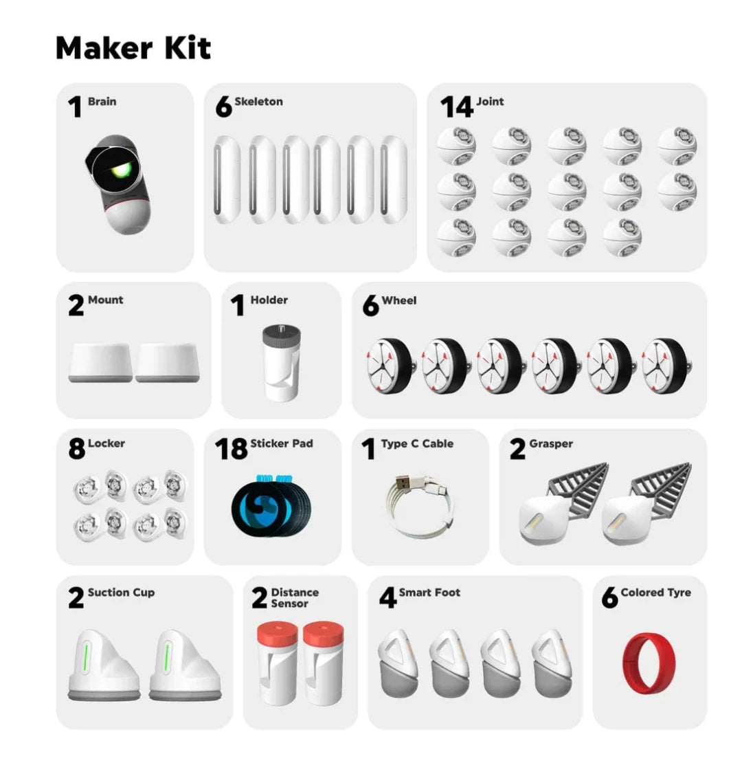 Smart AI Modularity Intelligent Coding Robot Programming Robot Toy Modular Splicing Machine Dog Adult Children High-tech Gift