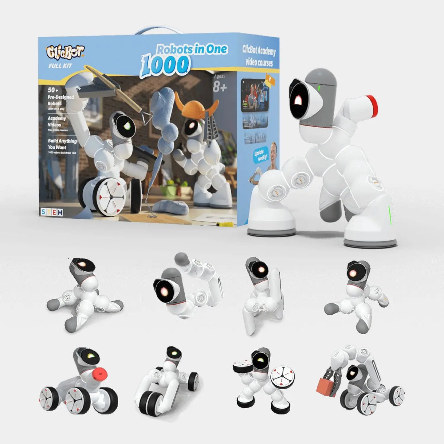 Smart AI Modularity Intelligent Coding Robot Programming Robot Toy Modular Splicing Machine Dog Adult Children High-tech Gift