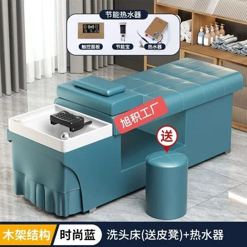 Smart Head Therapy Fumigation Shampoo Chair Hairdressing Beauty Massage Special Water Heater Flat Lying Head Therapy Bed